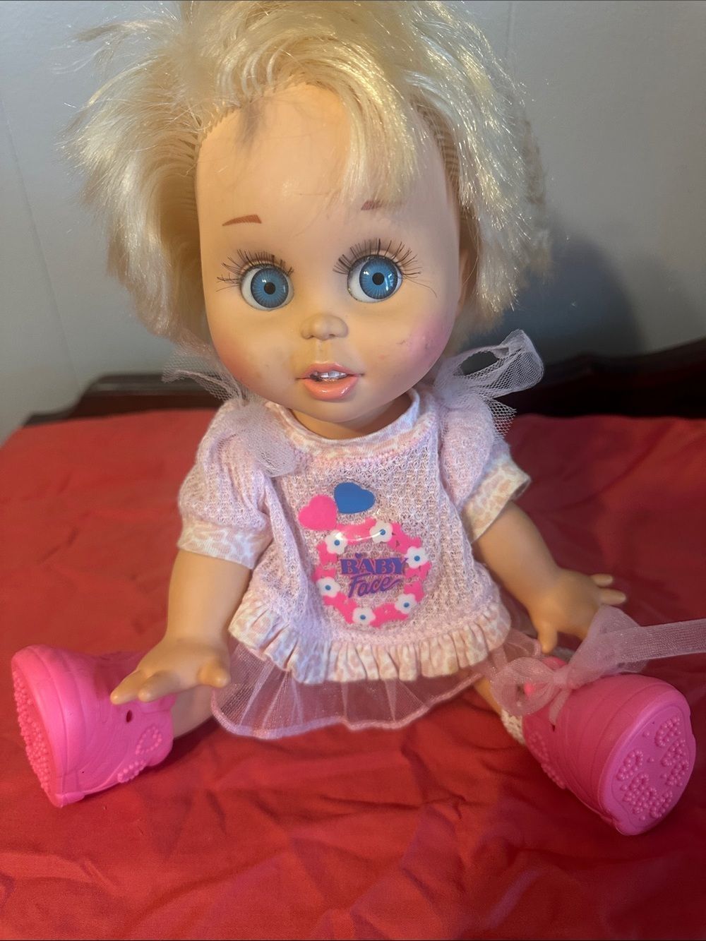 Vintage 1990 Galoob Baby Face Doll #7 SO Innocent Cynthia